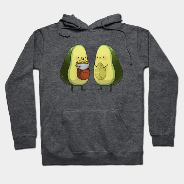 Incredibly Cute Avocado Eating Some Guacamole Hoodie by TheCuteStore